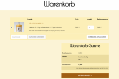 Shop – Warenkorb